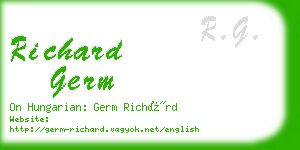 richard germ business card